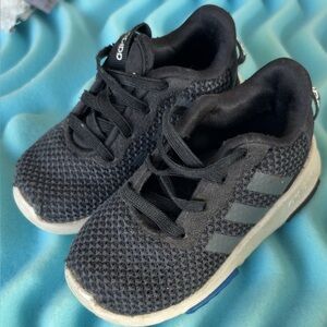 Adidas Kids Black and Gray Sneakers